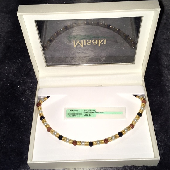 Misaki 14k Gold Plated Stainless Steel Necklace - Picture 5 of 7